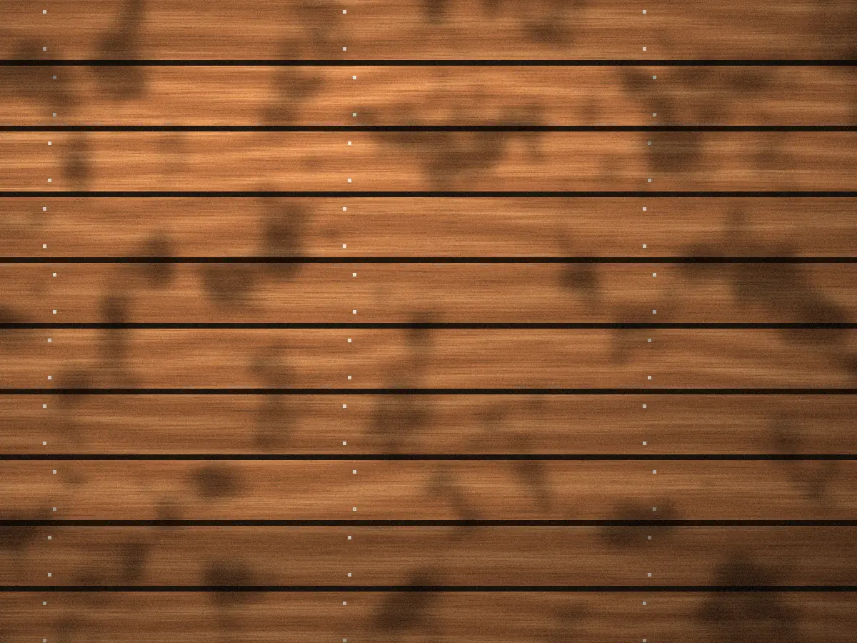 Terrasse en lames de mélèze